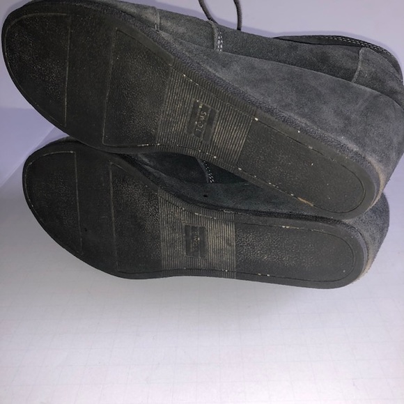 Ladies grey wedge toms - Picture 5 of 7